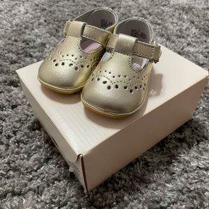 Size 1 gold Angel shoes